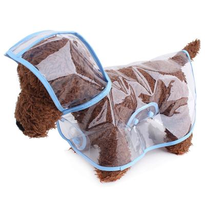 China Durable Transparent Plastic Dog Raincoat Fashion Coat Outdoor Raincoat Clothes for sale