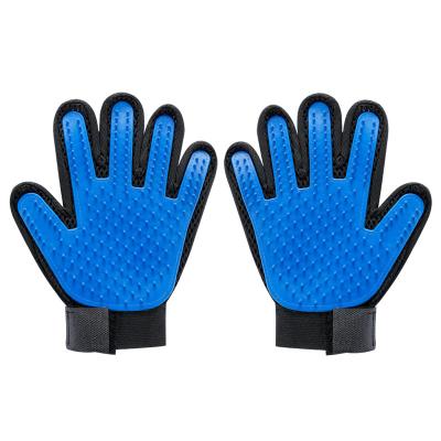 China Sustainable Pet Grooming Sweep Glove Effective Pet Hair Remover Glove Increased Five Finger Design Dog And Cat Fur Remover 1 Hand for sale