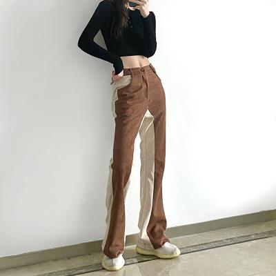 China 2021 Spring High Waist Fashion Thin Soft Casual Women's Long Trousers Breathable Trousers for sale