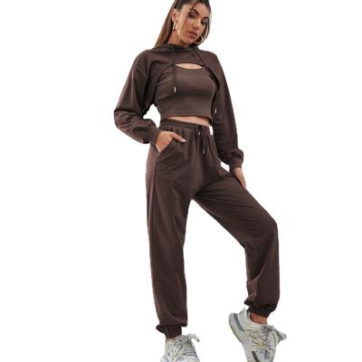 China 2022 OEM fashion um fato Shunying mulher QUICK DRY casual solid color sports suit joggers sets for women for sale