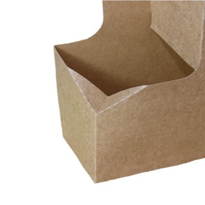 China Corrugated Cardboard Drink Holder Eco - Friendly Disposable Coffee Paper Cup Carriers for sale