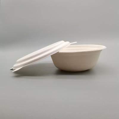 China Disposable Disposable Sugarcane Bagasse Salad Bowl 40 Oz Bowl for sale