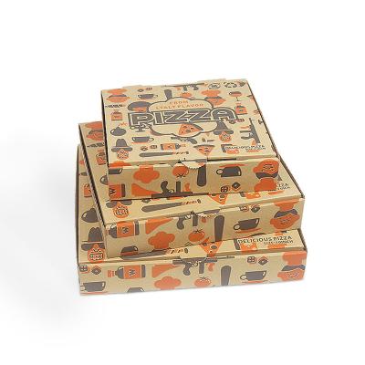 China Manufacturers Disposable Biodegradable Pizza Box Eco - Friendly Wholesale Custom Design Pizza Boxes for sale