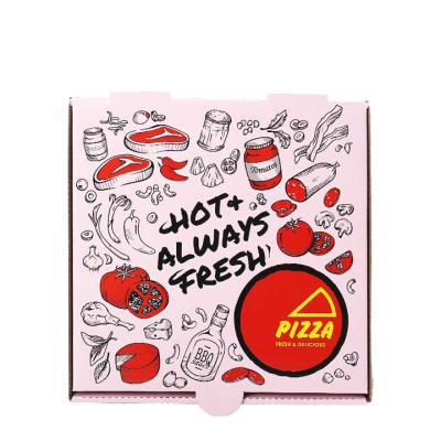 China New design disposable pizza box pizza factory direct sale reused take out box for sale