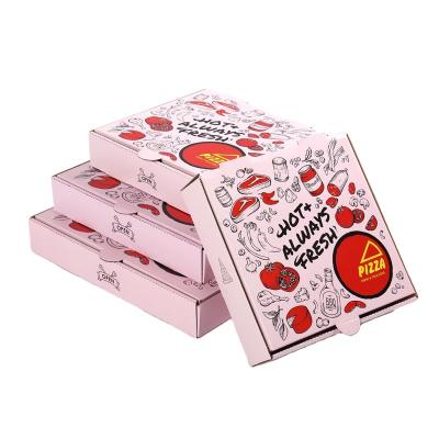 China Recycled Chinese Manufacturer Custom Printed Pizza Cardboard Box Pizza Box for sale