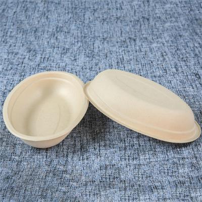 China 100% Disposable Biodegradable Eco-friendly Oval Salad Food Fruit Noodle Cake Dish for sale