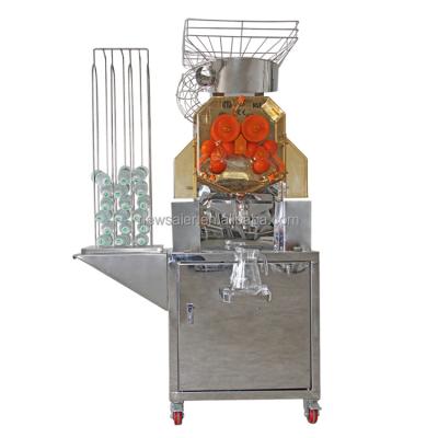 China 220v/110v 370w Automatic Feed Orange Juicer Citrus Juice Extractor Food Machine à venda