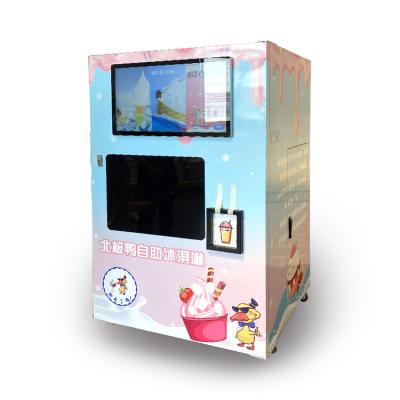 China Customized appearance automatic ice cream vending machine soft ice cream vending machine ice cream maker à venda