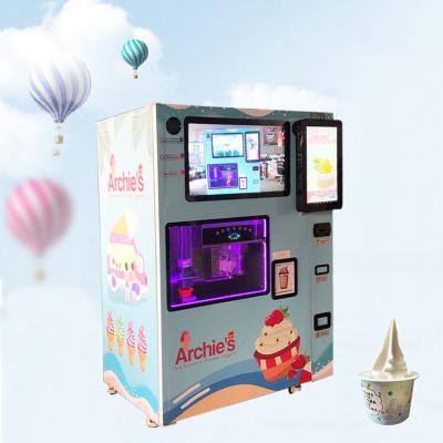 중국 Automatic Ice Cream Maker Soft Ice Cream Vending Machine with Intelligent Payment System 판매용