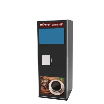 Cina 24 hours self-service automatic ground coffee vending machine hot cold drink vending in vendita