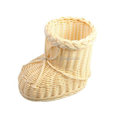 China PP rattan basket fruit dessert basket home organizer Home Decoration Basket zu verkaufen