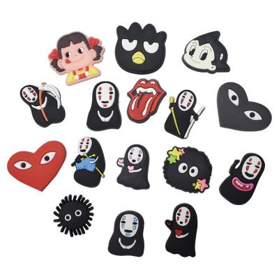 China Shoe Decoration Charms Halloween Shoe Decoration Charms High Quality Soft PVC Shoe Charms Soft Rubber Props Hole Shoes Designer Cute Animation Style Charms for sale