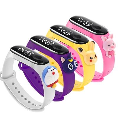 China Spiderman Dot Strap Kids Children MI Automatic Animal Led Watch 2022 New Date Kid Watch Touch Screen Cartoon Doll Kids Watch for sale