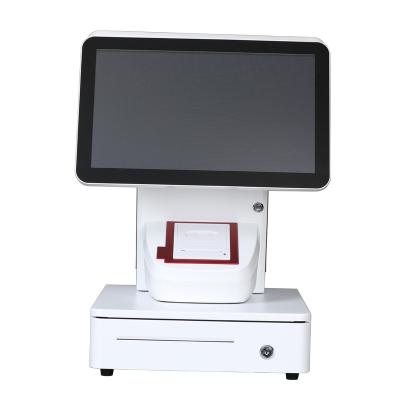 China 1908D I3 8G 128G LCD Display POS Cashier Machine Touch Screen Cash Register POS System For Restaurant 128GB SSD for sale