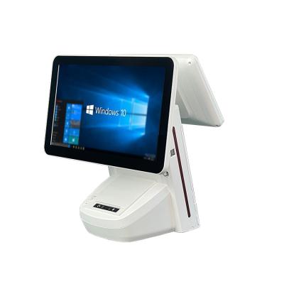 China 15 Inch Win 10 Flat Touch Screen I3 4G 64G Genuine All In One Cash Register Terminal / POS / POS System 64G for sale