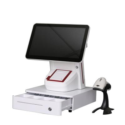 China Waterproof Touch Screen 15 Inch POS Cash Machine All-in-one POS System For Supermarket 32GB /64GB /128GB /256SSD for sale