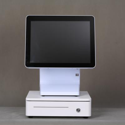 China 1903E J1800 4G 64G new design 15 inch touch screen with led customer display POS system machine 64G for sale