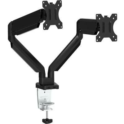 China Good quality steel and plastic dual monitor swing arm shock absorber monitor stand frame, for sale