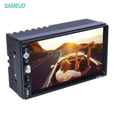 China GPS 7 Inch HD 2 Din MP5 Player BT FM LE RDS Quik Charge Mirror Link Car Stereo Radio for sale