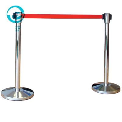 China Hot Selling Polished Stainless Steel Retractable Queue Support Crowd Control Barrier For Hospital for sale