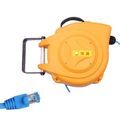 China Hot Selling Consumer Electronics Automobile Rewind Power Drum Extension Coil Portable Yellow Cable 15m for sale