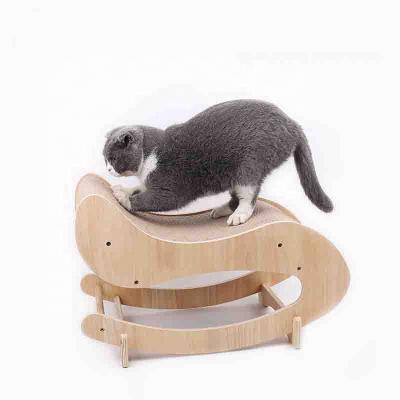 China Sustainable Pet Supplies Large Corrugated Cardboard Scratch Board Cat Scratcher Lounge for sale