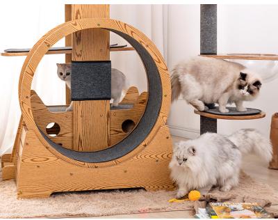 China Sustainable Customized Design Large House Scratcher Luxury Multilevel Pet Housing Cat Tree House for sale