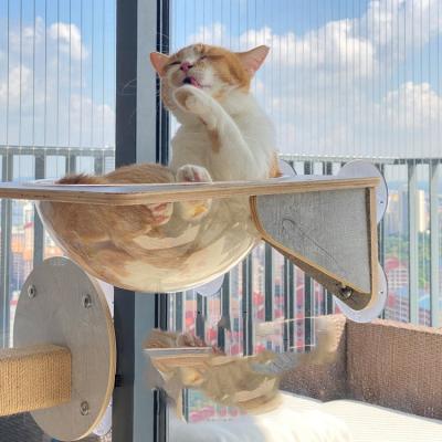 China Cooling Pet Wall Window Mounted Cat Bed, Cat Window Perch, Cat Window Hammock for sale