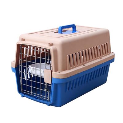 China Viable high quality portable plastic pet transport crate, outdoor pet cage for small animals for sale