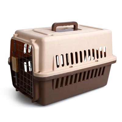 China Gogopet Dog Cat Travel Flight Transportadora Para Perros Cage Crates Breathable Institutions for sale