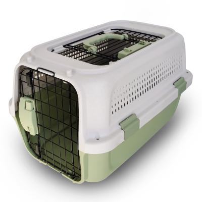 China Sustainable pet aviation suitcase is easy to disassemble with portable skylight, suitcasecat and dog cage for sale