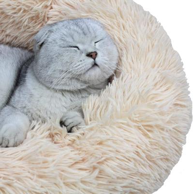 China Waterproof Dog Bed for Big Large Small Dog, Cat House Round Plush Mat, Pet Sofa Calming Bed for sale