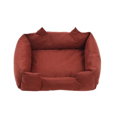 China Custom Plush Orthopedic Pet Sofa Extra Large Fluffy Cover Designer Cooling Soothing Bed for sale