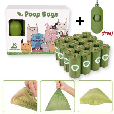 China Manufacturer Viable Wholesale PE Biodegradable Box Packed Pet Waste Bags Dog Poop Bag With Dispenser for sale