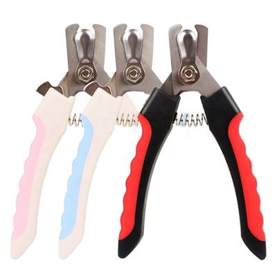 China Viable Professional Dog Pet Nail Clipper Cutter Scissors Set Stainless Steel Grooming Clippers for sale