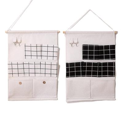 China Lattice Single Viable Home Wall Cabinet Hanging Storage Bag Organizer for Bedroom Bathroom for sale