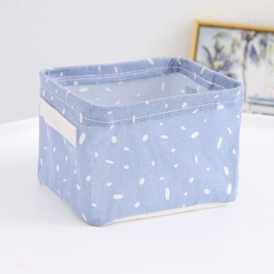 China Viable Folding Folding Organizer Toy Canvas Colorful Storage Basket Storage Basket for sale