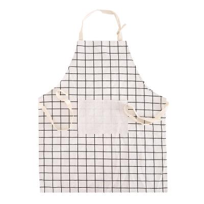 China Wholesale Cheap Cotton Printed Full Logo Kitchen Geometry Custom Apron for sale