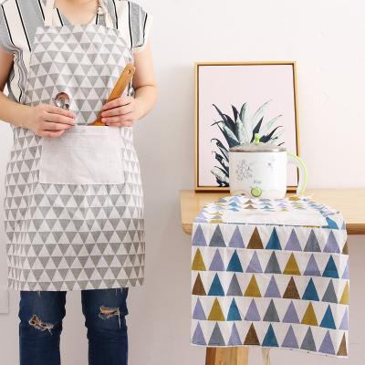 China Custom Long Cleaning Aprons Cotton Korean Cleaning Coffee Apron Bib Adjustable Wholesale Promotion Different Types for sale