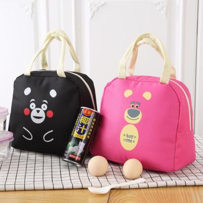 China New Oxford Cloth Cartoon Lunch Box Heat Insulation Bag Aluminum Foil Picnic Bag for sale