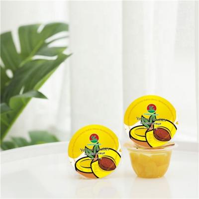 China Factory Supply Canned Yellow Peaches In Plastic Cup for sale