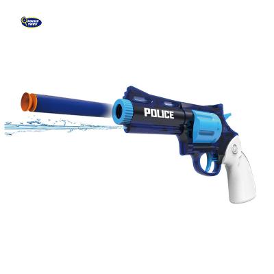 China Soft Bullet Gun Toy Children Pretend Play Police Toy Set Water Gun Game Garden Electronic Outdoor Shoot for sale