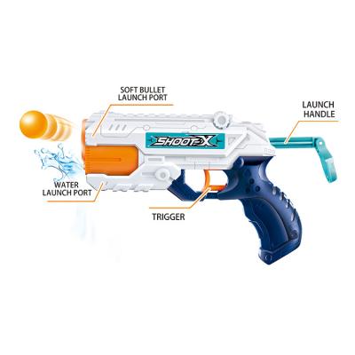 China Toy Wholesale Summer Outdoor Child Party Game Spray Gun Electronic Toys Foam Soft Bullet Water Gun for sale