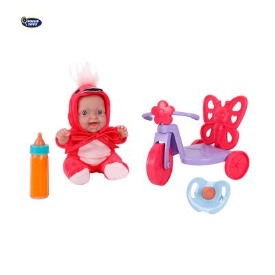 China Home Play Vinyl Lifelike Newborn Realistic Doll with Bike and Nipple Baby - Doll Playset Toy for sale