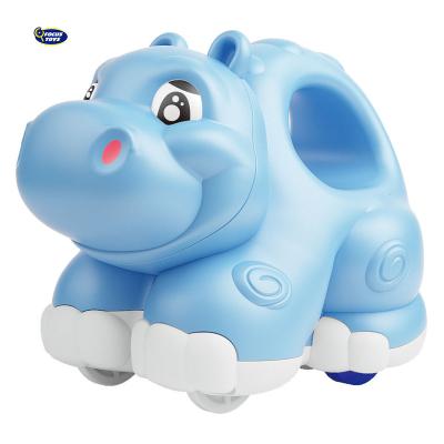 China Toy Truck Baby Interesting Hippo Friction Eco-friendly Material Cartoon Animal Small Cars For Children for sale