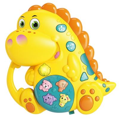 China Cartoon Dinosaur Baby Music Toy Suitable For Hanging On A Crib Educational Toys For Children 17.50*4.50*18.20cm for sale