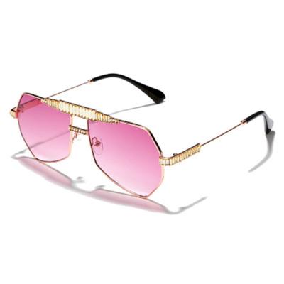 China 2020 High Quality Fashionable Polarized Light Pink Sunglasses Mirror Metal Frame Shades Pilot 2020 for sale