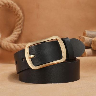 China Pu Factory Fashion Trendy Pin Buckle Belt pu Leather Luxury Famous Designer Men Dress Belts for sale