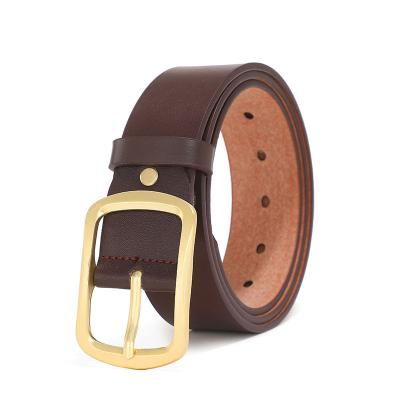 China Cow Hide Leather Belt For Pants Custom Made OEM Pro Quality Men Classic Vintage Pin Buckle Luxury Strap Original Genuine Leather for sale