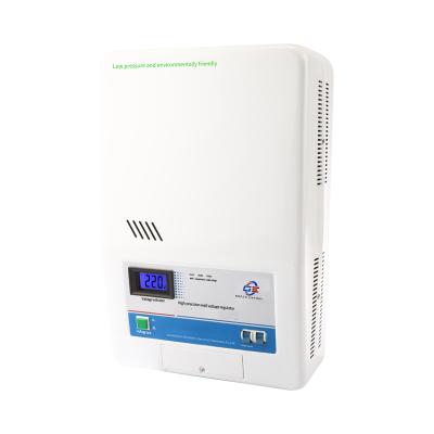 China SVC Green Power Single Phase DST 10KVA Wall Mount Servo Voltage Regulators Stabilizers For Home Use for sale